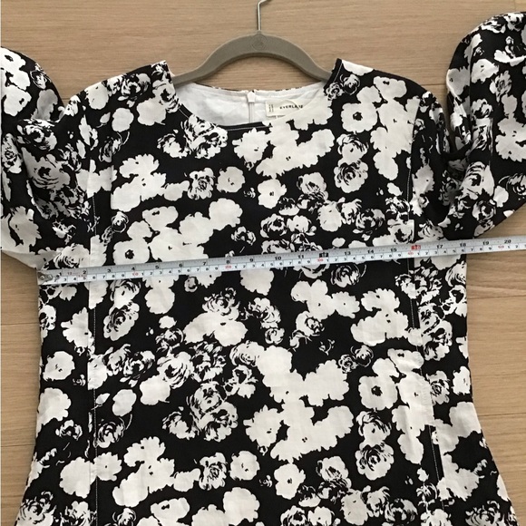 NEW Everlane floral dress size 2 - Picture 6 of 11